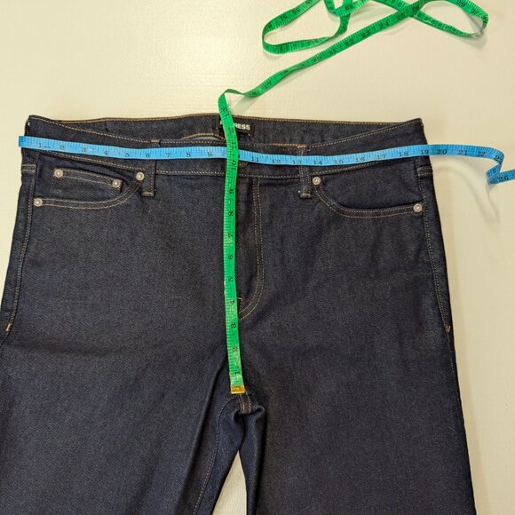 Express Slim Straight Size 36x30 Raw Denim - Picture 5 of 14